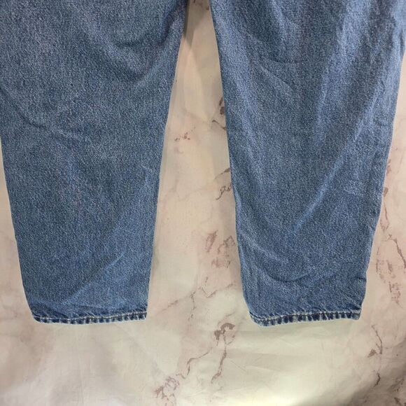 Carhartt Jeans Mens 42 X 32 Denim Relaxed Fit Medium Wash Straight Leg - Picture 7 of 10